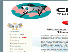 Tablet Screenshot of clouddancersofthesouthwest.org